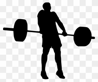 Weights Silhouette At Getdrawings - Clean And Jerk Silhouette Clipart