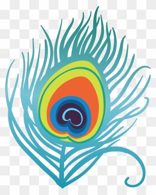 Feather Peafowl Clip Art - Peacock Feather Logo Png Transparent Png