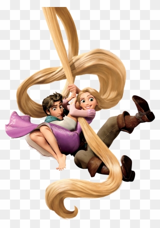 Rapunzel Flynn Rider Clip Art - Tangled Flynn Rider Rapunzel - Png Download