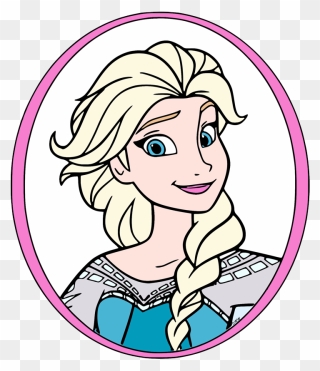 Elsa Face Clip Art - Png Download
