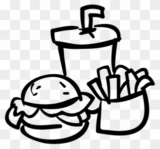 Fast Food Burger Drink And Fries Svg Png Icon Free - Icon Png Food Drink Clipart