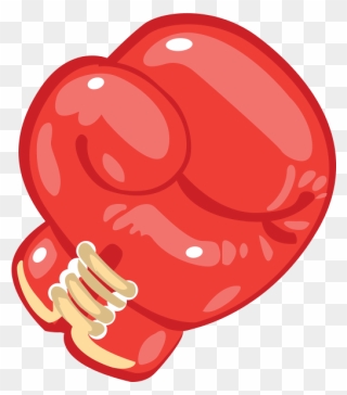 Boxing Glove Cartoon - Transparent Boxing Glove Clipart - Png Download