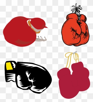 Boxing Glove Clip Art - Animated Boxing Gloves - Png Download