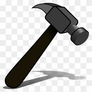 Wrench And Hammer Clipart Royalty Free Stock Hammer - Black Hammer Tool - Png Download