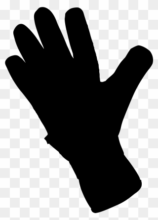 Glove Clipart Silhouette - Gloves Silhouette Png Transparent Png