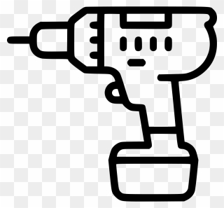 Drill Svg Transparent & Png Clipart Free Download - Icon Cordless Screw Driver