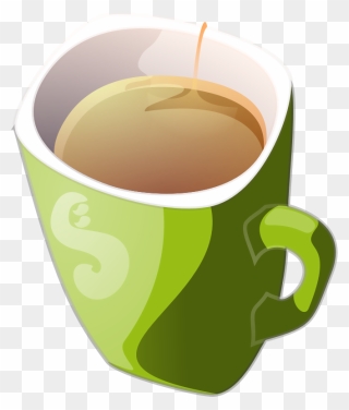 Mug Clipart Green Coffee - Cup Of Tea Clipart - Png Download