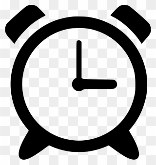 Alarm Clock Icon Clipart Free - Alarm Clock Icon Svg - Png Download