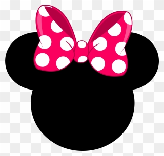 Pin By Patty On - Clipart Minnie Mouse Face - Png Download