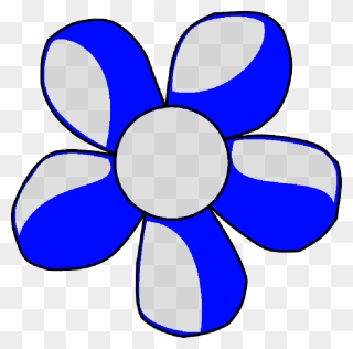 Head, Blue, Outline, Plants, Flower, Daffodil, Flowers - Flower Clip Art - Png Download