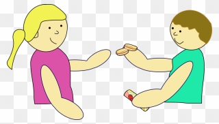 Children Sharing Clip Art - Png Download