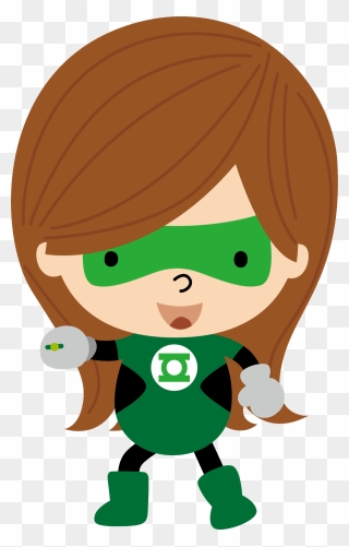 Green Lantern Girl Clipart - Png Download
