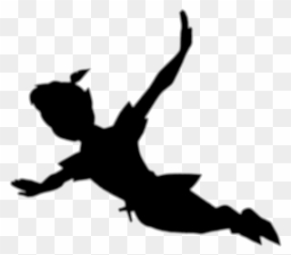 Peter Pan Tinker Bell Wendy Darling Captain Hook Silhouette - Peter Pan Silhouette Clipart