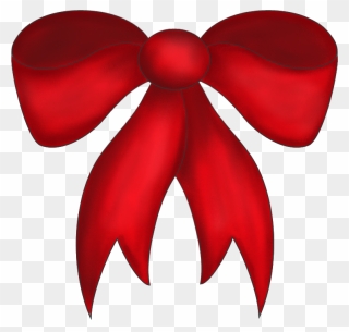 Christmas Gift Ribbon Bow Tie Clip Art - Como Se Escribe Moños En Ingles - Png Download