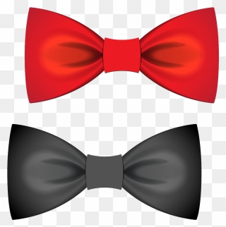 Bow Tie Euclidean Vector Satin Atlas Red - Red Bow Tie Vector Png Clipart