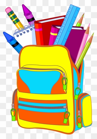 School Supplies Pictures - School Bag Clip Art - Png Download