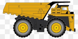 Crane Clipart Heavy Vehicle - Heavy Dump Truck Png Transparent Png