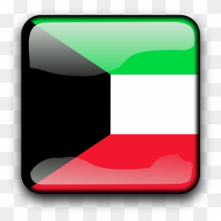 Kuwaiti - Clipart - علم الكويت مربع - Png Download