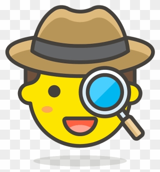 Detective Emoji Clipart - Detective Emoji Transparent - Png Download