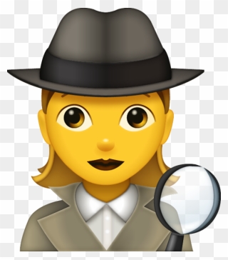 Detektiv Emoji Clipart