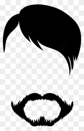 Transparent Hipster Mustache Png - Men Hair Clip Art