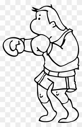 Transparent Boxing Day Clipart - Boxing Cartoon Coloring Pages - Png Download