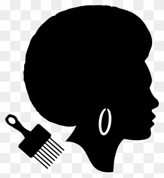 Natural Afro Hair Clipart - Symbol For African American - Png Download