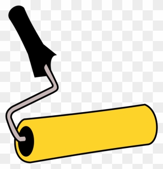 Angle,paint Roller,material - Paint Roller Clipart - Png Download