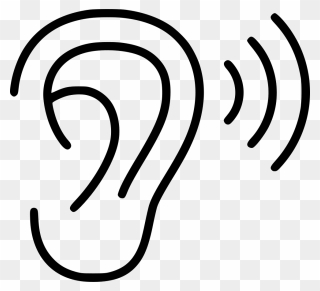 Computer Icons Hearing Loss Clip Art - Transparent Background Ear Icon - Png Download