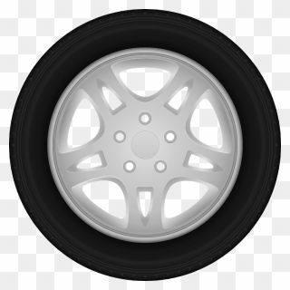 Tire Wheels Clipart - Png Vector Car Without Wheel Transparent Png
