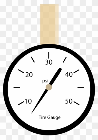 Wall Clock,clock,pressure Measurement - Pressure Gauge Clipart - Png Download