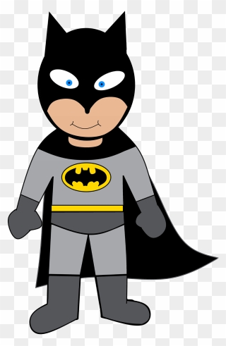 Batman Kid Clipart - Superhero Goal - Png Download