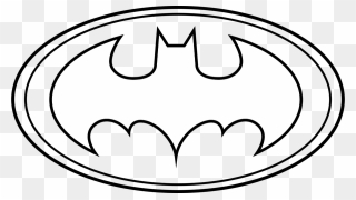 Batman Logo Outline - Batman Coloring Pages Clipart