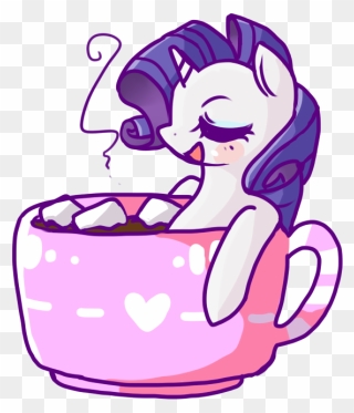 Marshmallow Clipart Hot Chocolate Marshmallow - Mlp Rarity Marshmallow - Png Download