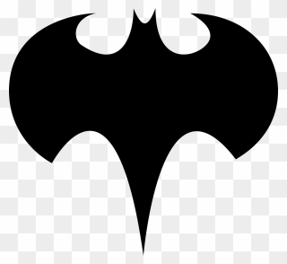 Batman Silhouette Logo Clip Art - Batman Logo - Png Download