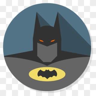 Batman Arkham Asylum Flat - Betman Icon Png Clipart