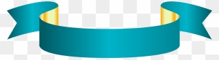 Blue Banner Transparent Png Clip Art Image - Ribbon Banner Without Background