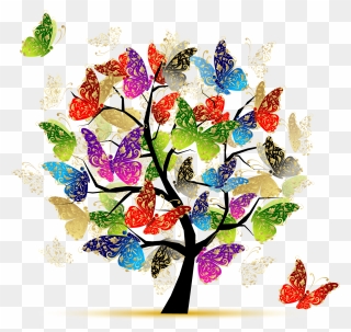 Donor Recognition • Moravian Hall Square Moravian Hall - Butterfly Tree Of Life Clipart