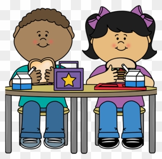 Friend Dinner Cliparts - Preschool Lunch Time Clipart - Png Download