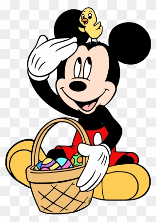 Disney Easter Clip Art - Mickey Mouse Easter Clipart - Png Download