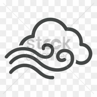 Wind, Drawing, Graphics, Transparent Png Image Clipart - Cloud And Wind Clipart