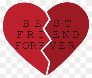 Banner Royalty Free Best Friends Heart Clipart - Heart Broken Best Friend - Png Download