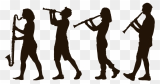 Clarinet Choir Koninklijk Conservatorium Brussel Musician - Person Playing Clarinet Silhouette Clipart