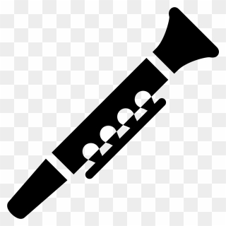 Clarinet Clipart Emoji - Flute Icon Png Transparent Png