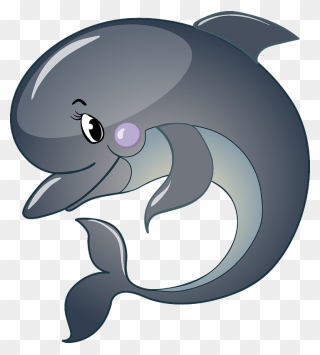 Dolphin Clipart - Cartoon - Png Download
