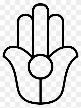 Hamsa Vector - Hand Of Fatima Simple Clipart