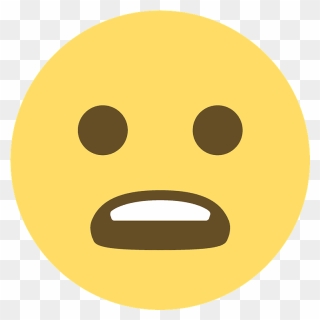 Frowning Face With Open Mouth Emoji Clipart - Emoji Anguished - Png Download