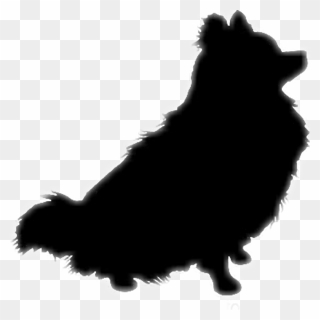 Pomeranian Dog Clipart Clipart Pomeranian Silhouette - Transparent Pomeranian Clipart - Png Download