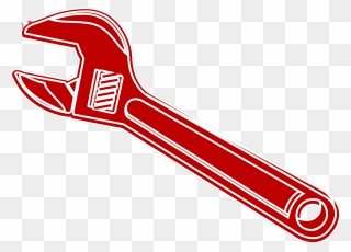 Hammer And Wrench Silhouette Svg Clip Arts - Free Clipart Wrench - Png Download
