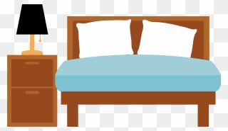 Bed Furniture Clipart - Bed Frame - Png Download